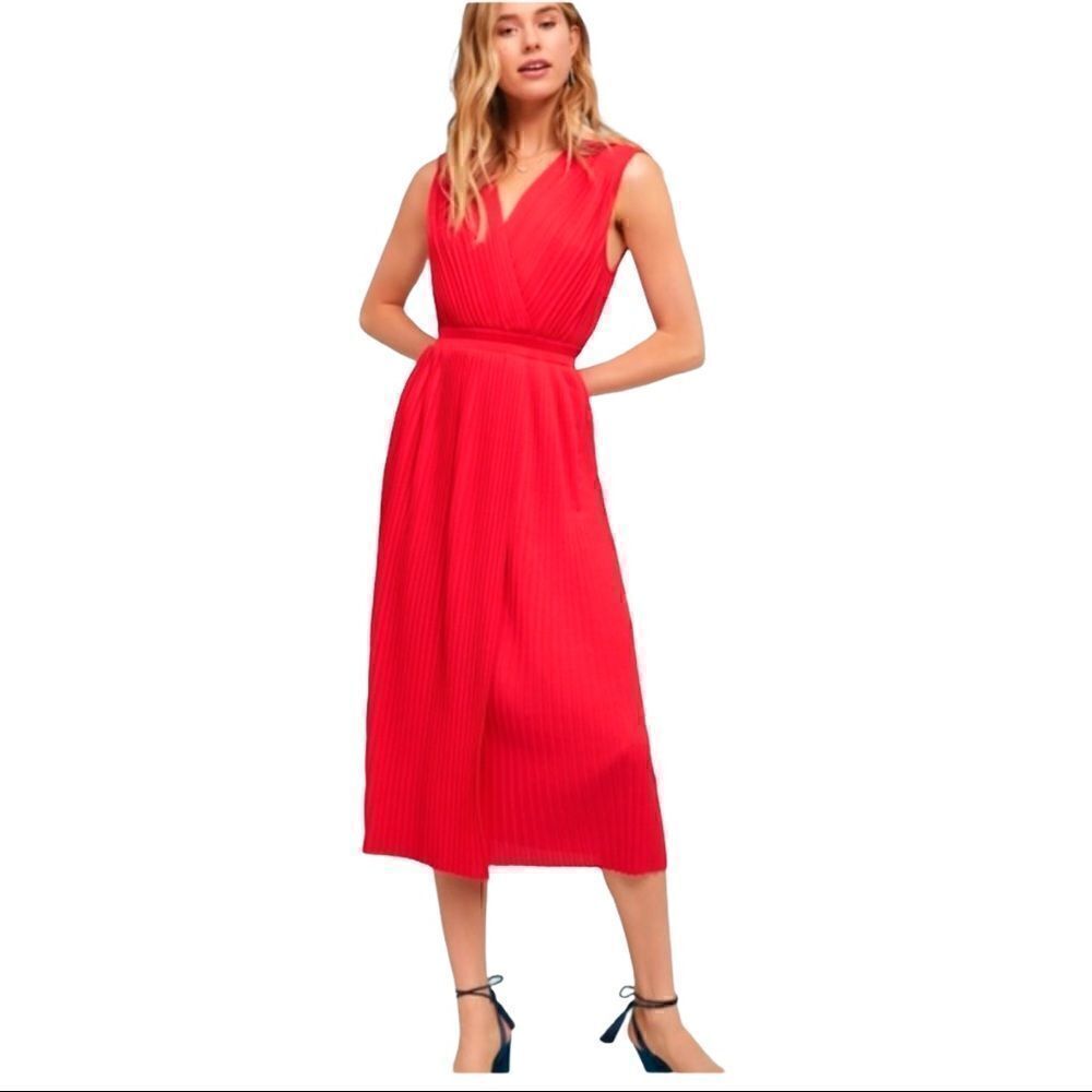 Anthropologie Tracy Reese Pleated Midi Dress